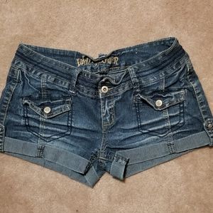Wallflower denim shorts size 13